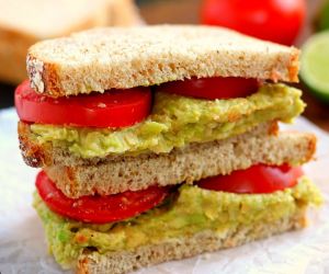 Smashed Chickpea and Avocado Sandwich