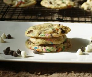 Cake Batter Chocolate Chip Cookies