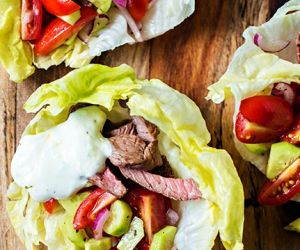 Greek Style Lamb Lettuce Wraps