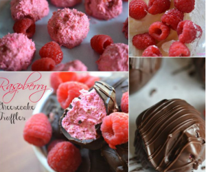 Raspberry Cheesecake Chocolate Truffles