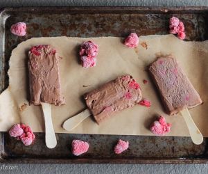 Chocolate Raspberry Popsicles