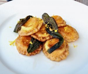 Lemon Ricotta Ravioli with Sage Brown Butter Sauce