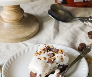 Bunny Tracks Ice Cream Brownie Pie