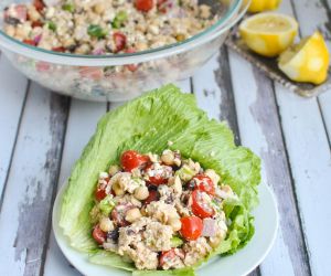 Mediterranean Tuna Lettuce Wraps