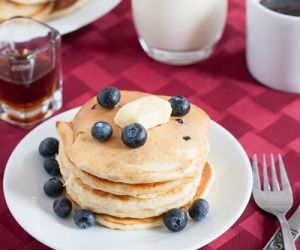 Blueberry Flax Pancakes