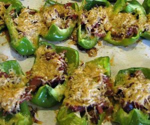 Bacon Gouda Stuffed Bell Peppers