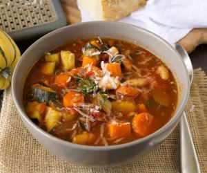 Autumn minestrone soup