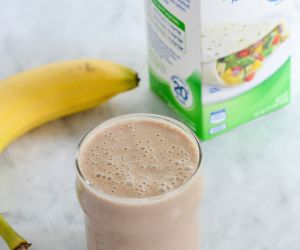 Carob Nut Banana Protein Smoothie