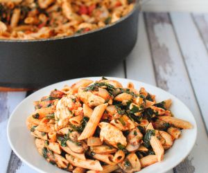 Veggie-Packed Tuscan Chicken Pasta