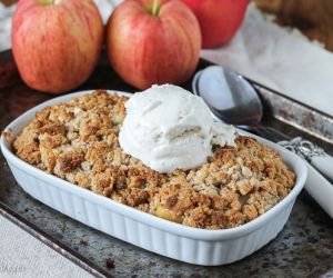 Small Serving Paleo Apple Crisp