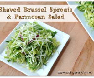 Shaved Brussel Spouts & Parmesan Salad