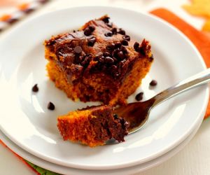 Chocolate-Swirled Pumpkin Bars