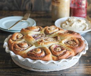 Peanut Butter & Jelly Cinnamon Rolls