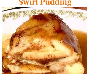 Fluffy Apple Streusel Swirl Pudding