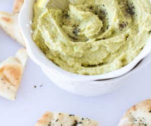 Lemon Pepper Avocado Hummus