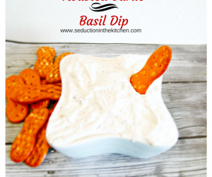 ROASTED GARLIC AND BASIL DIP