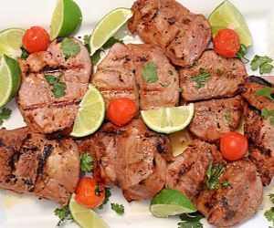 Alton Brown's Grilled Pork Tenderloin on Platter Talk