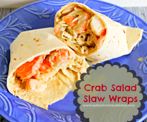 CRAB SALAD SLAW WRAPS