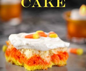 Candy Corn Poke Cake