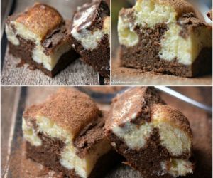 Tiramisu Cheesecake Brownies