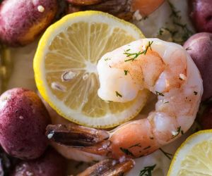 Garlic and Dill Seafood Bake