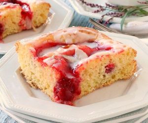 Glazed Cherry Coffee Cake