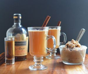 Hot Apple Cider Buttered Rum Cocktails