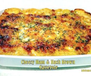 Cheesy Ham and Hash Brown Bake