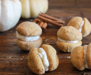 Pumpkin  Baci di Dama with Mascarpone Filling