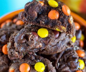 THICK, SOFT, CHEWY CHOCOLATE REESE’S COOKIES