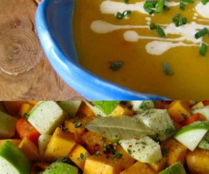 Roasted Butternut Squash and Apple Soup