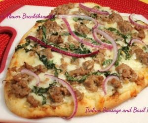 Italian Sausage and Basil Pizza!