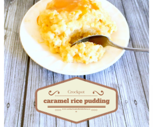 CROCKPOT CARAMEL RICE PUDDING