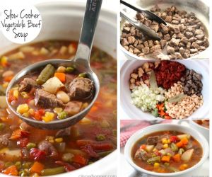 Slow Cooker Vegetable Beef Soup