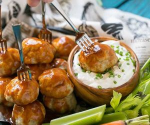 Buffalo Turkey Meatballs