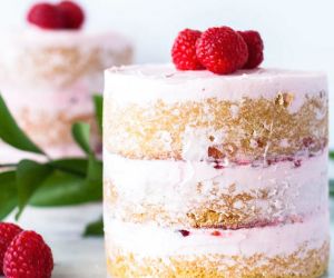 Pretty Pink Raspberry Vanilla Mini Cakes