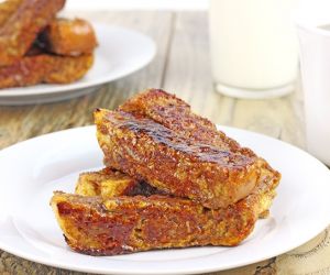 Brûléed Pumpkin French Toast Sticks