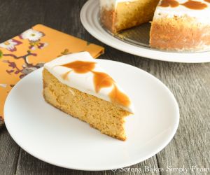 Pumpkin Cheesecake With Butterscotch Swirl