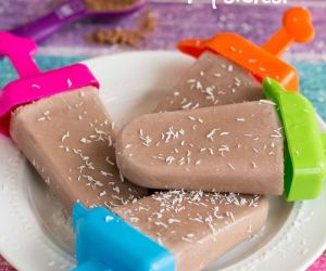 Chocolate Coconut Popsicles (Dairy and Sugar Free!)
