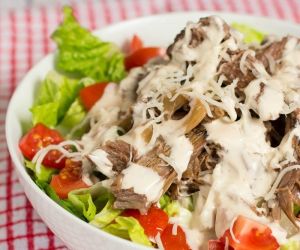 Slow Cooked Beef Caesar Salad
