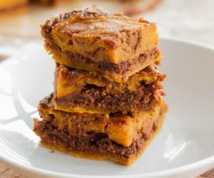 Marbled Pumpkin Chocolate Brownies