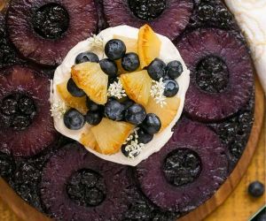 Blueberry Pineapple Upside Down Cake