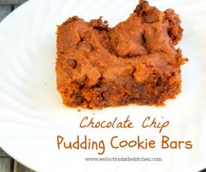 CHOCOLATE CHIP PUDDING COOKIE BARS