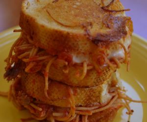 Spaghetti Grilled Cheese