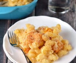 Roasted butternut squash mac and cheese