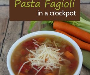 Homemade Olive Garden Pasta Fagioli Soup in a Crock Pot