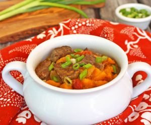 Slow Cooker Beef & Sweet Potato Tagine