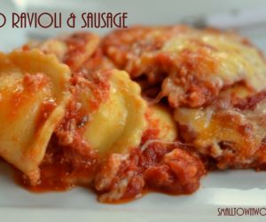 Ravioli & Sausage Bake