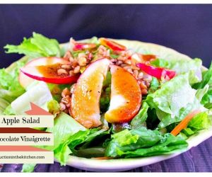 FALL APPLE SALAD WITH CHOCOLATE VINAIGRETTE