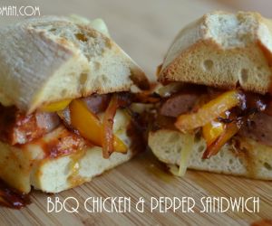 BBQ Chicken Sausage & Pepper Sandwich